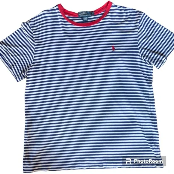 Polo Ralph Lauren Striped Crew Neck T Shirt Size Large - Picture 8 of 13